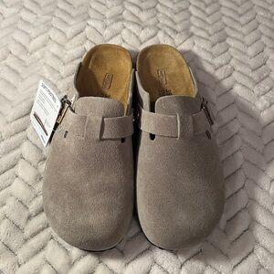 Birkenstock Boston Clog Taupe Size 6 7 7.5 8 8.5 9 9.5 Soft Footbed Women’s